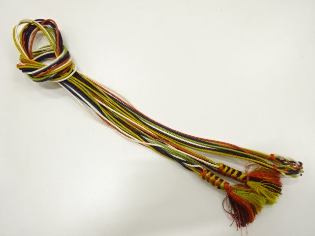 JAPANESE KIMONO / HAND-TIED OBIJIME CORD